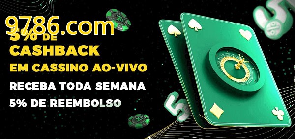 Promoções do cassino ao Vivo 9786.com